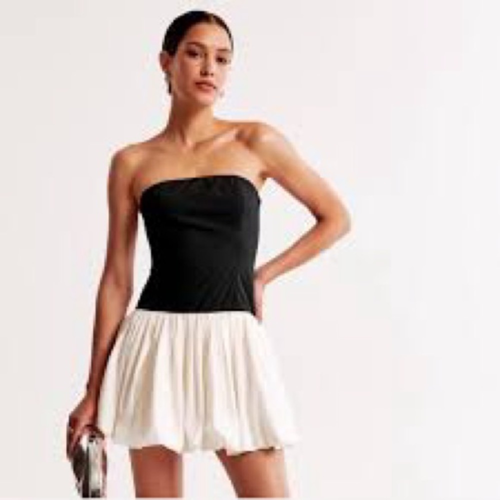 Abercrombie & Fitch Black and White Mini Dress